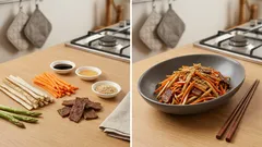 プラントビーフジャーキーでコク増し：ごぼうとにんじんのきんぴら、香ばしく作るコツ