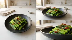 蒸して水っぽさをカット:醤油×ごま油で和える「無限小松菜ナムル」作り置きにも