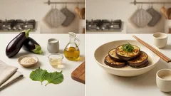 揚げないのに満足感—焼きなすの「白い揚げ浸し」塩麹×豆乳つゆレシピ