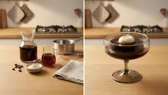 材料3つで香りしっかり:粉寒天で作るメイプルコーヒーゼリー