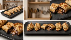 餃子の皮でサクッと簡単おやつ：トースターで作るチョコナッツパイ