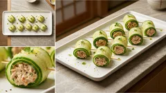 火を使わない前菜に：OMNIツナのきゅうり巻き、レモンマスタードでさっぱり