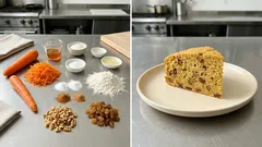 オーブン不要でしっとりふわっ。蒸し器で作る「がんづきキャロットケーキ」（卵なしアクアファバ）