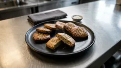 豆乳づくりのおからで香ばしく:黒ごまたっぷり、小麦粉なしのおからクッキー