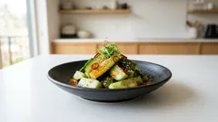 火を使わずにもう一品：甘麹入りピリ辛中華味噌だれの「中華味噌キュウ」