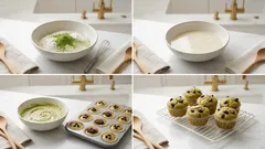 モリンガ香る塩あずきマフィン｜オートミール粉×豆乳でふんわりしっとり