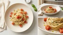 混ぜるだけトマトソースでさっぱり：塩麹×バジルの冷製カッペリーニ